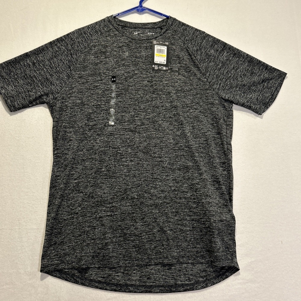Under Armour Mens UA Tech 2.0 T-Shirt Short Sleeve Academy Gray 1326413-002 M
